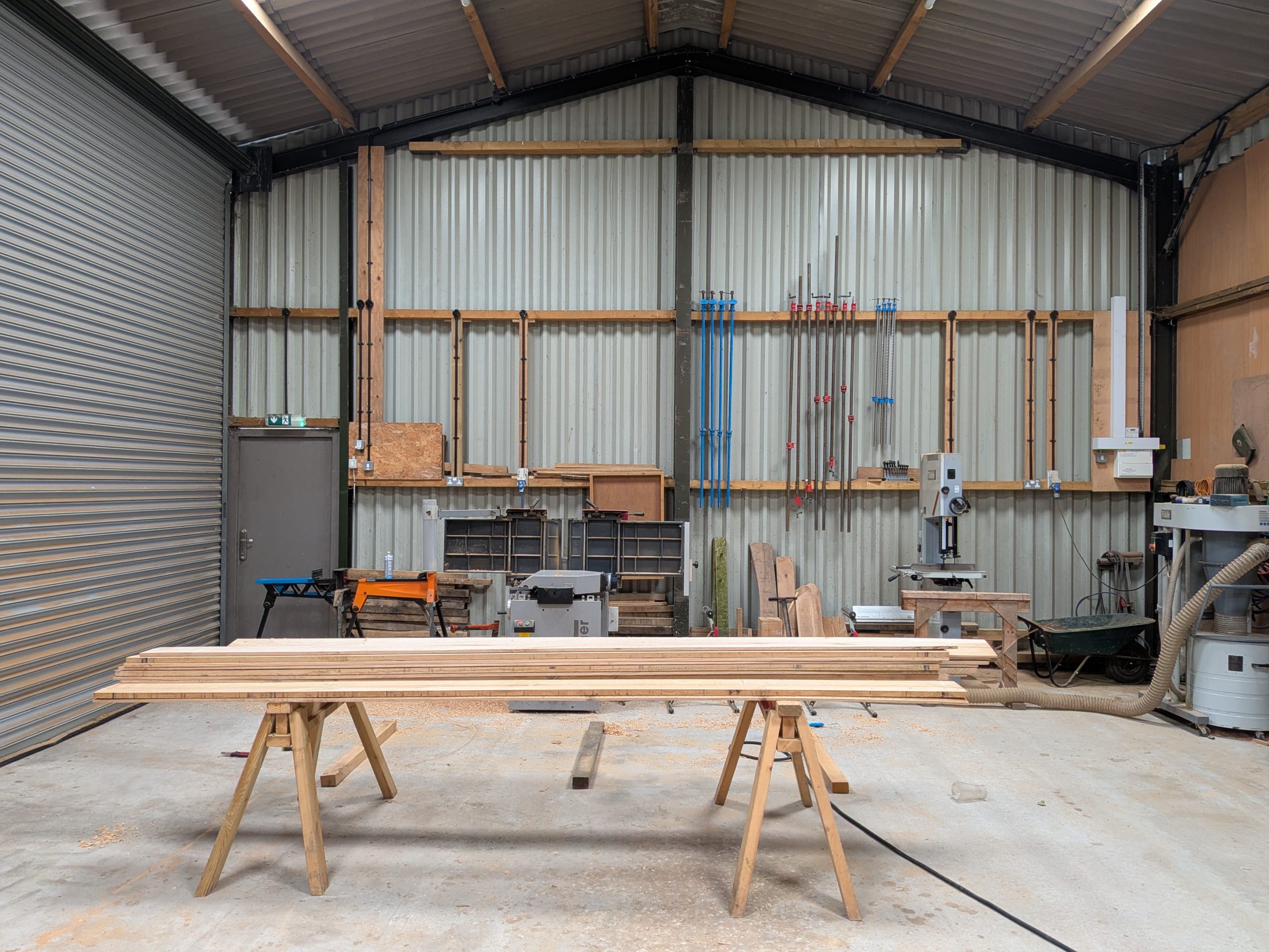 OTF Projects bespoke timber fabrication inside our commercial joinery workshop in Cheshire
